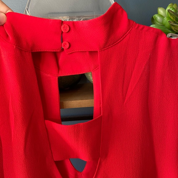 Skies Are Blue Medium Vibrant Red Dress NWOT - Picture 3 of 6